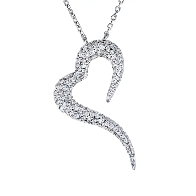 MILNER open heart pave necklace - Image 2